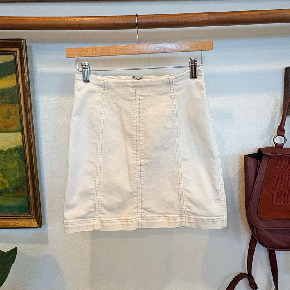 Free-people Women's White and Cream Skirt